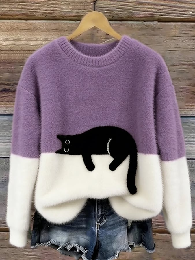 Luna™ | Dames Hoodie met Kattenprint