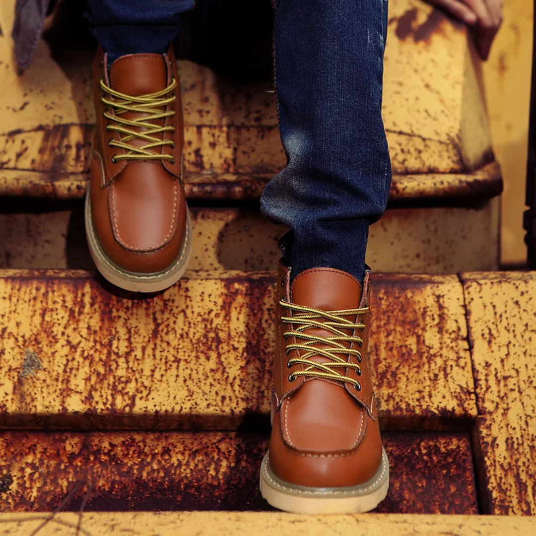 Caleb™ | Vintage leren laarzen