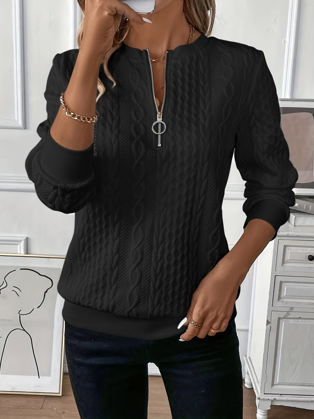 Lina™️ | Chique en elegante gebreide trui
