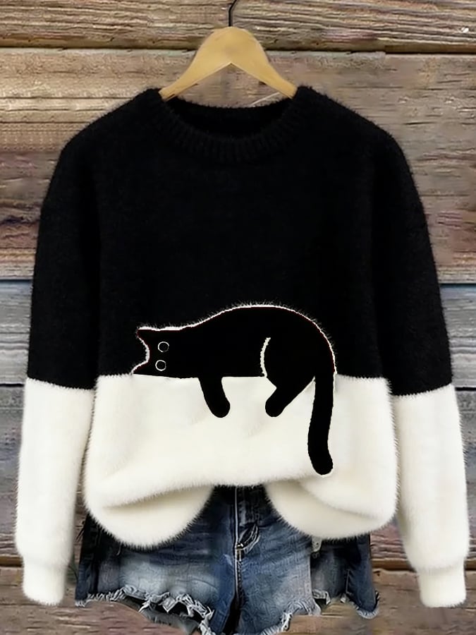 Luna™ | Dames Hoodie met Kattenprint