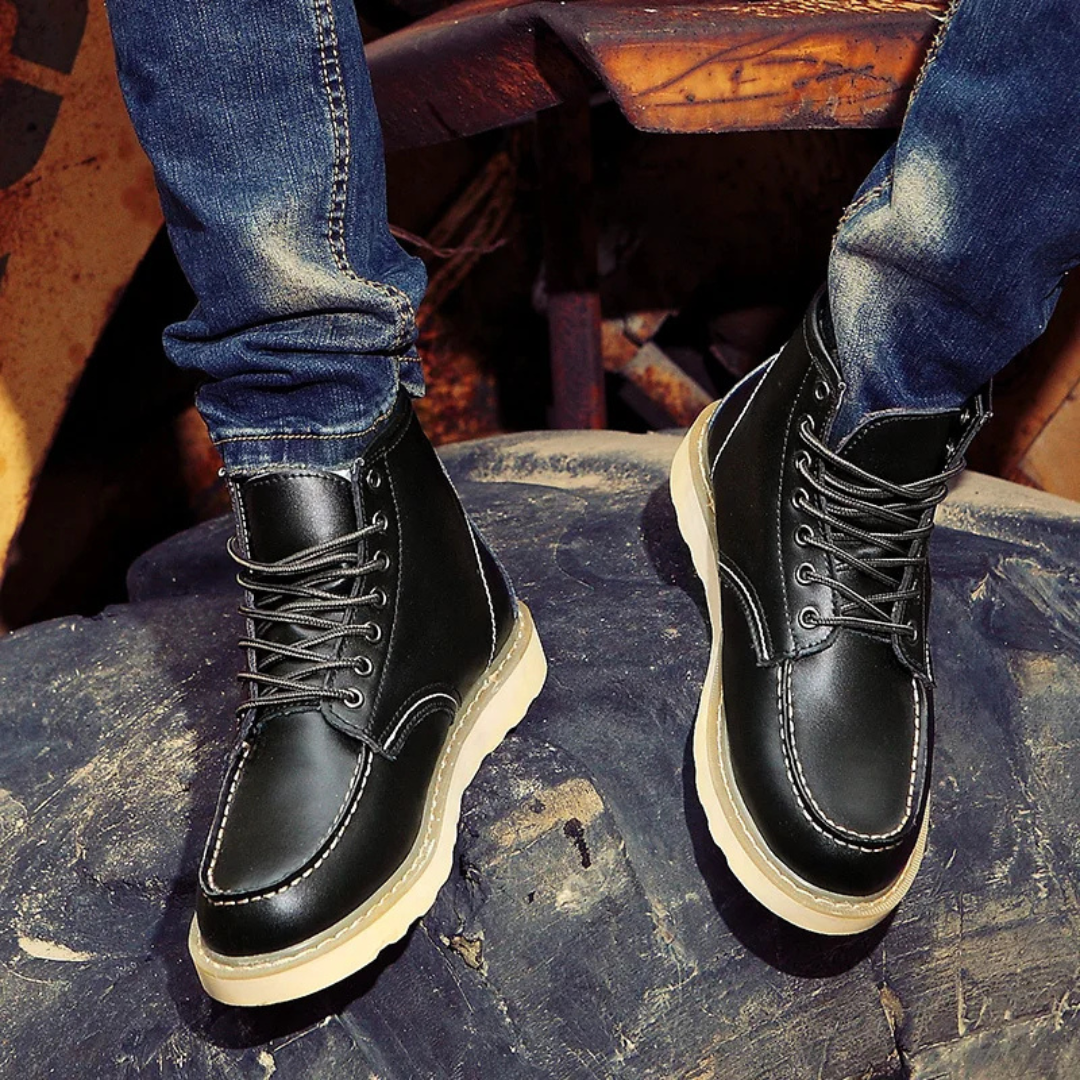 Caleb™ | Vintage leren laarzen
