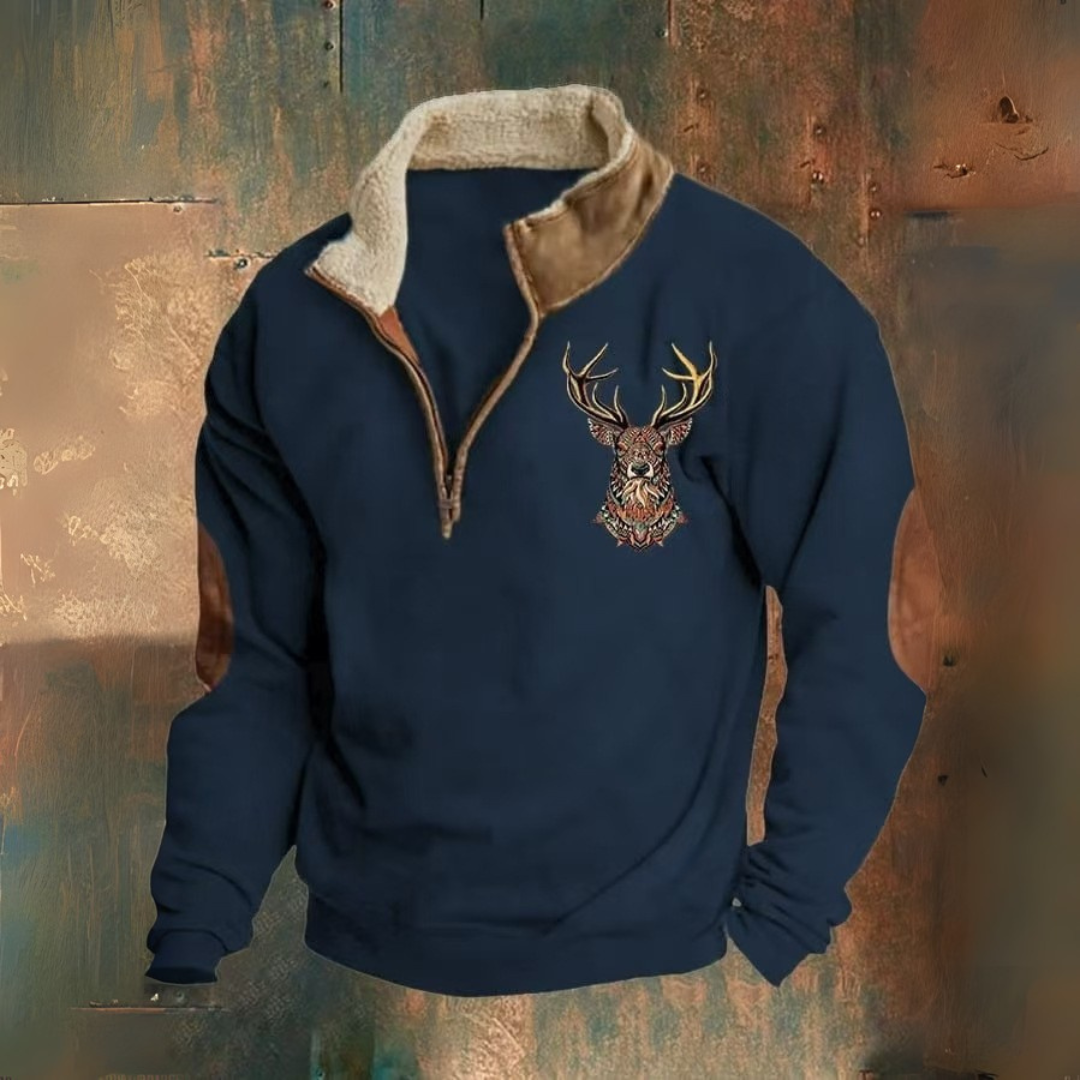 Max™️ | Sweatshirt met halve rits