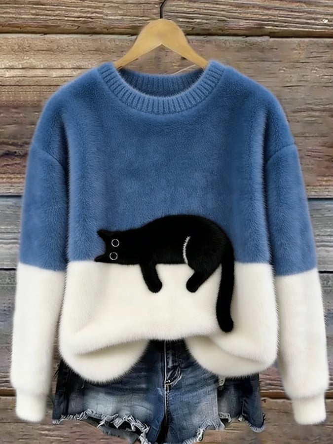 Luna™ | Dames Hoodie met Kattenprint