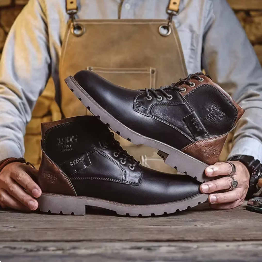 Aaron™ | Vintage leren laarzen