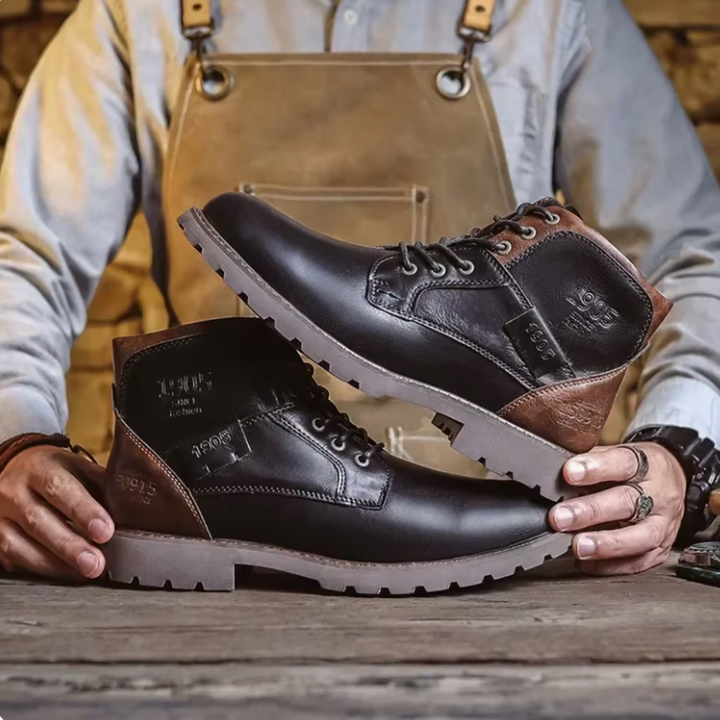 Aaron™ | Vintage leren laarzen