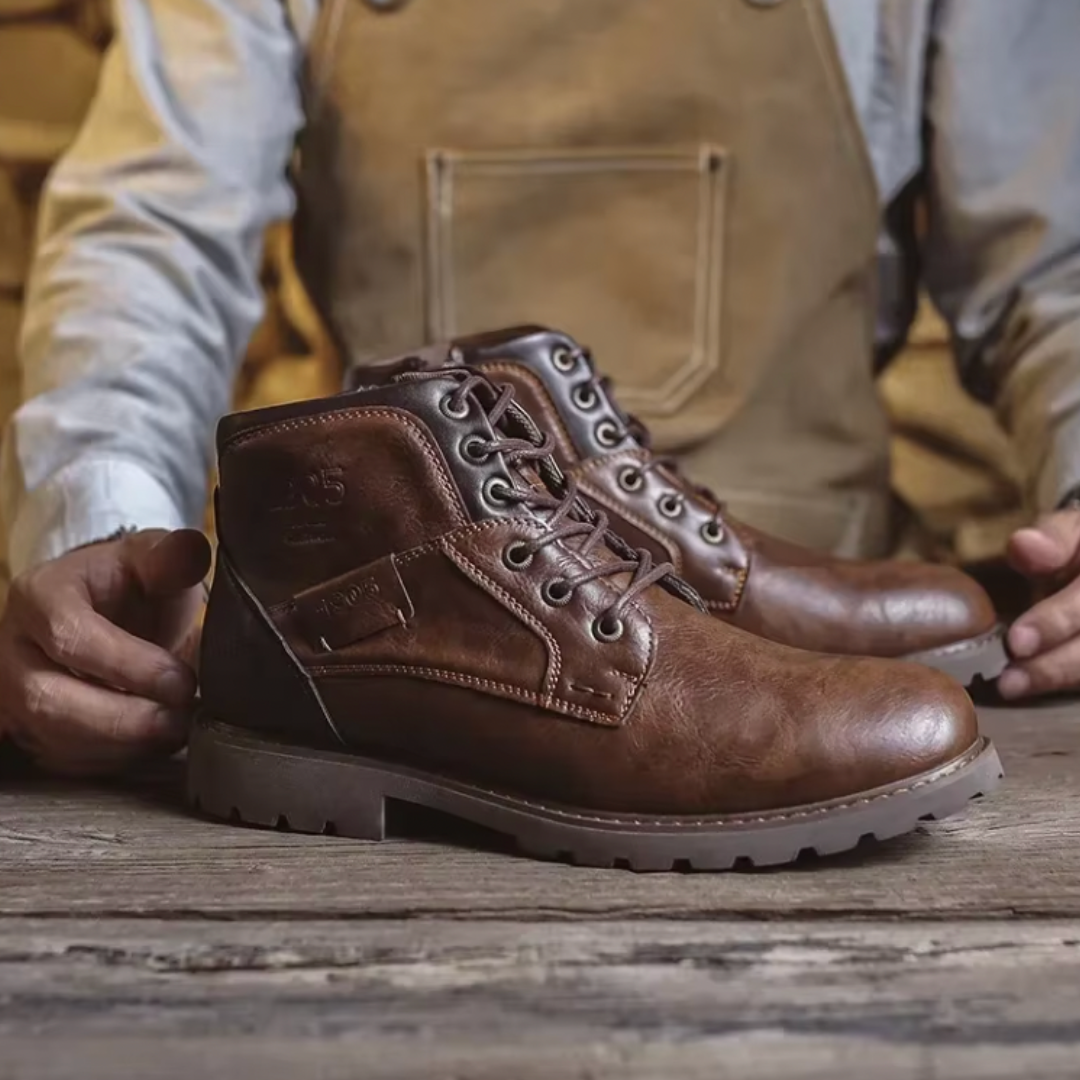 Aaron™ | Vintage leren laarzen