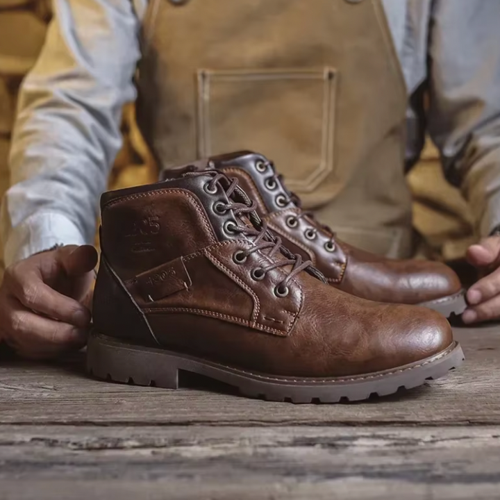 Aaron™ | Vintage leren laarzen