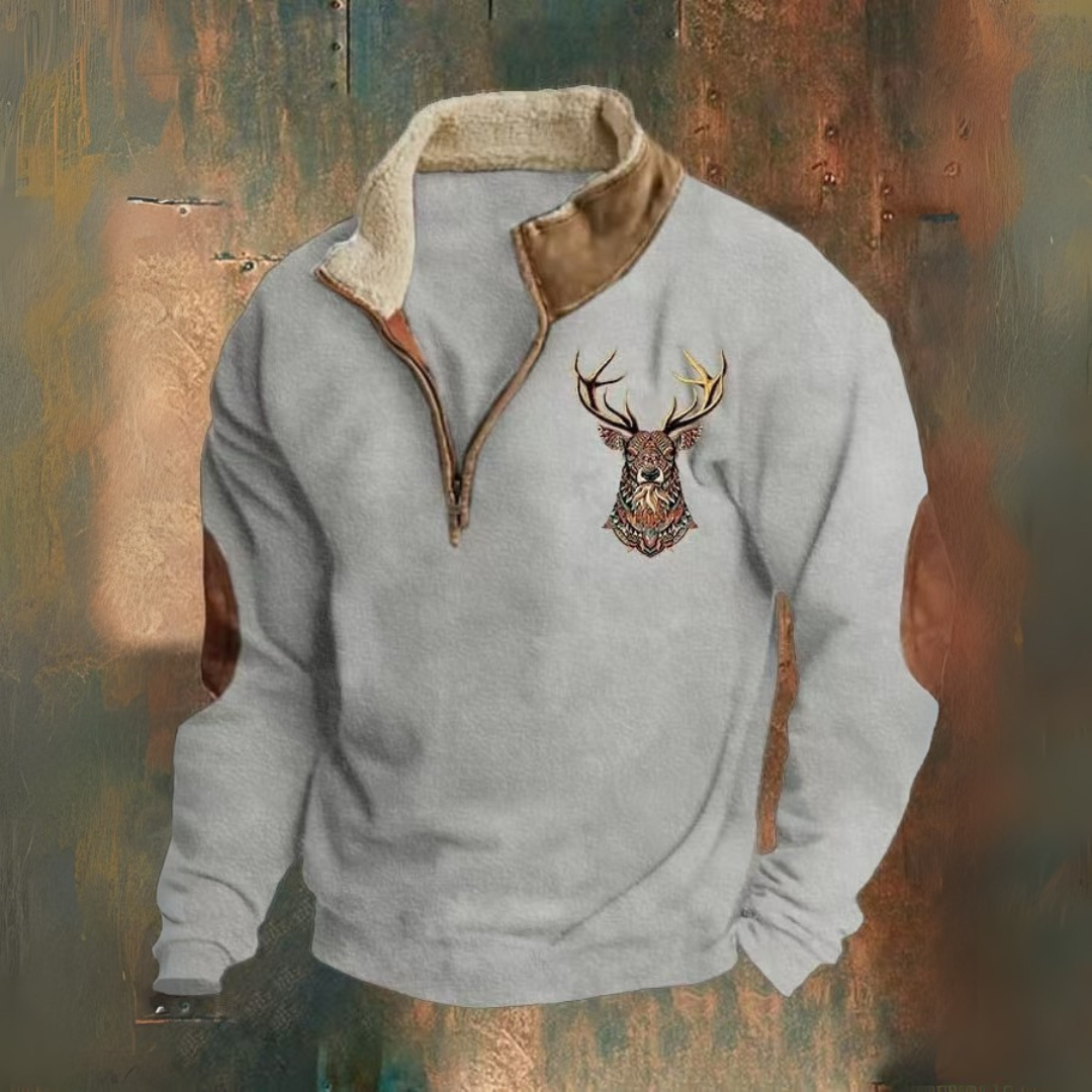 Max™️ | Sweatshirt met halve rits