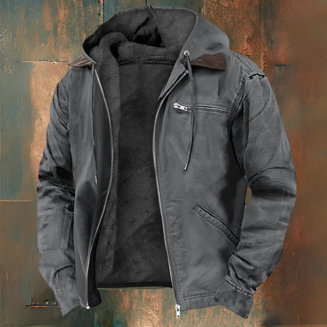 Mats™️ | Warme Jas met capuchon en rits
