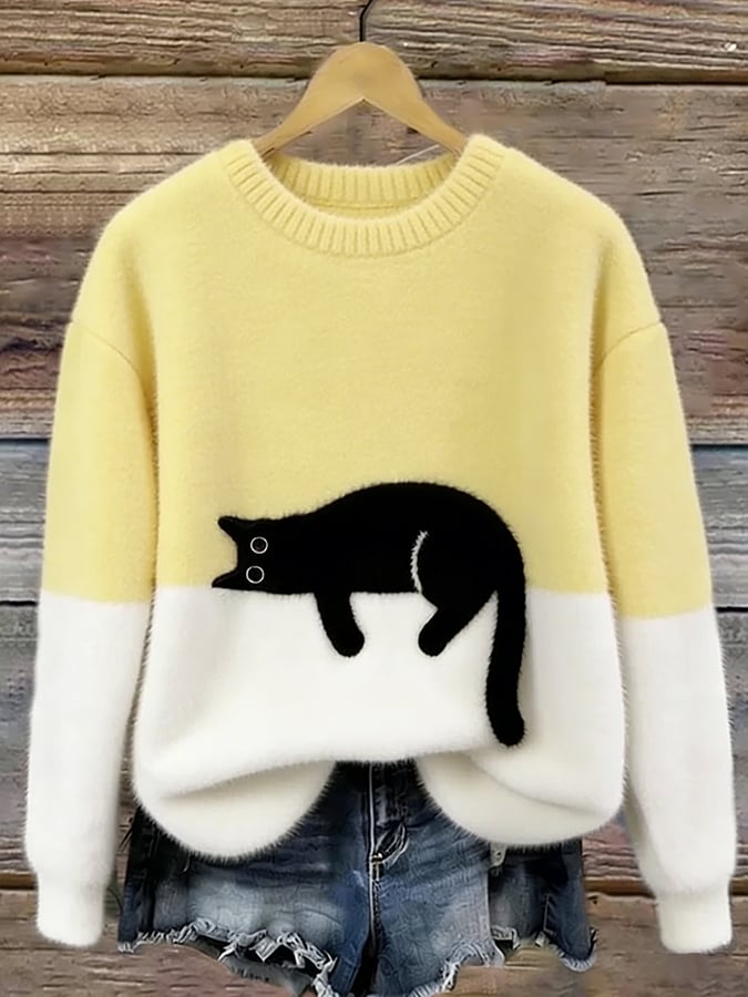 Luna™ | Dames Hoodie met Kattenprint