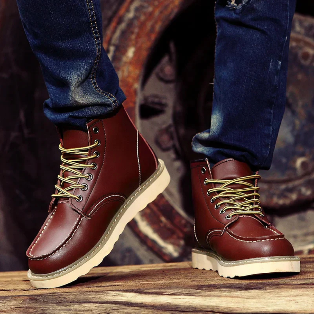 Caleb™ | Vintage leren laarzen