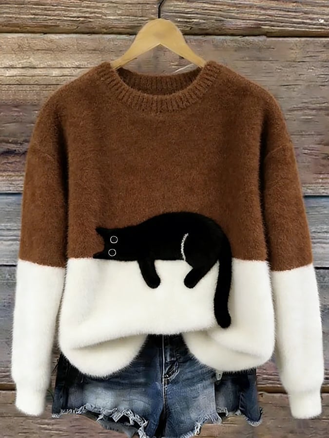 Luna™ | Dames Hoodie met Kattenprint