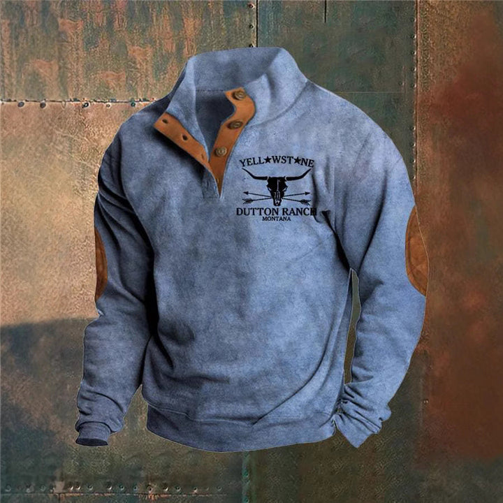 Yellowstone™️ | Exclusief Sweatshirt met knoophals