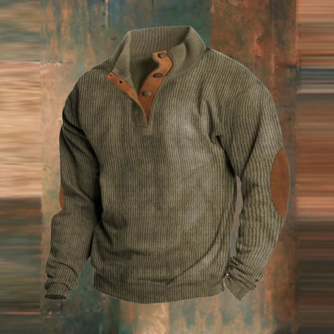 Milan™️ | Casual sweatshirt met hoge hals en lange mouwen
