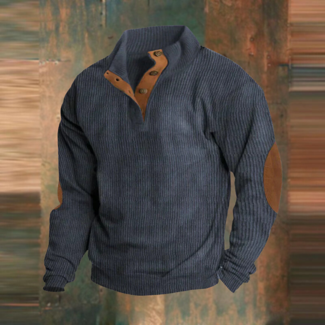 Milan™️ | Casual sweatshirt met hoge hals en lange mouwen