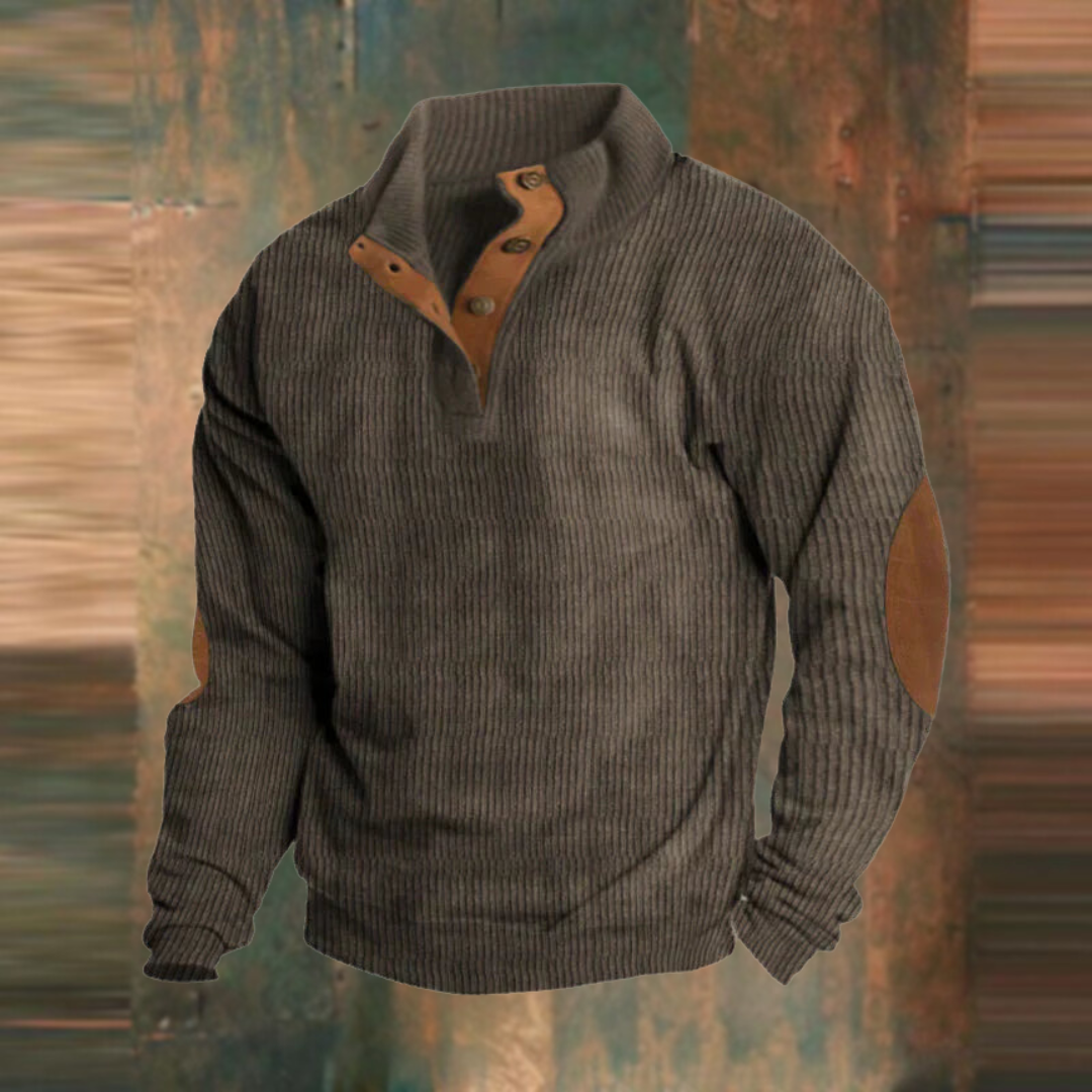 Milan™️ | Casual sweatshirt met hoge hals en lange mouwen