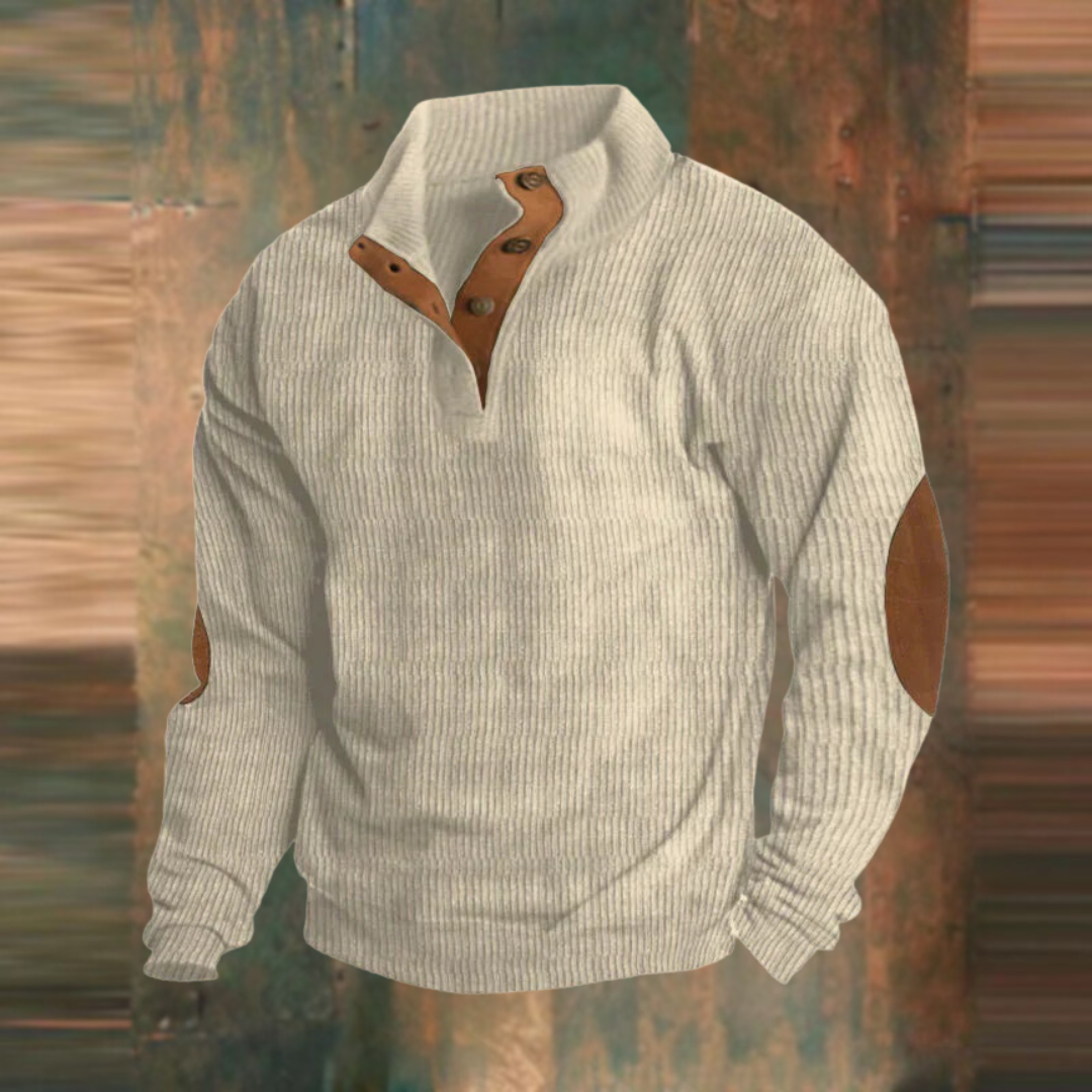 Milan™️ | Casual sweatshirt met hoge hals en lange mouwen
