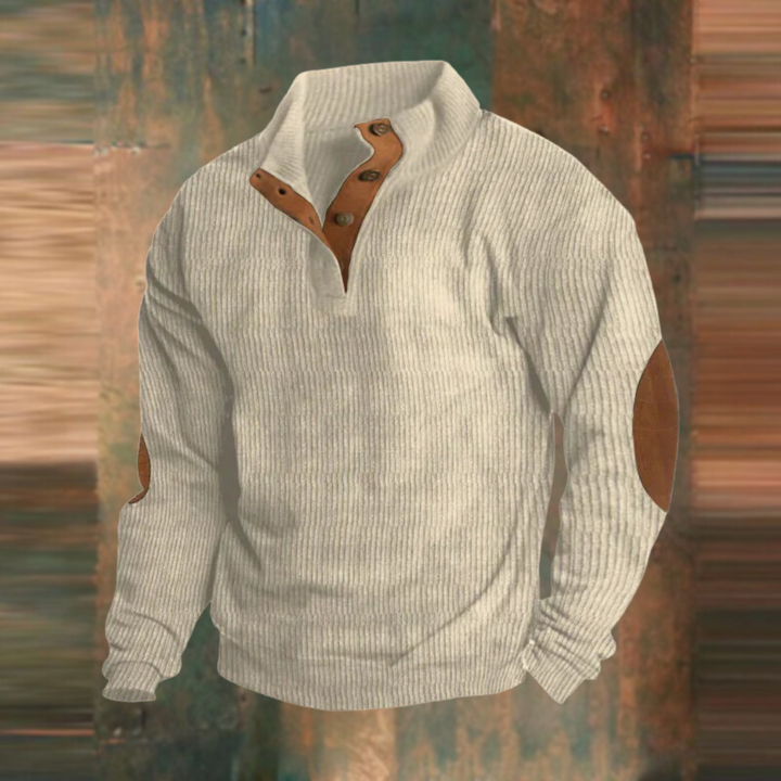 Milan™️ | Casual sweatshirt met hoge hals en lange mouwen