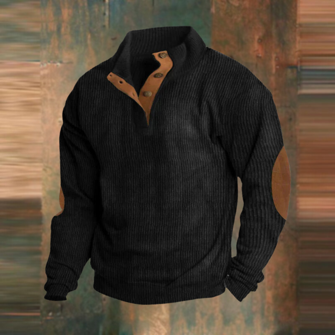 Milan™️ | Casual sweatshirt met hoge hals en lange mouwen