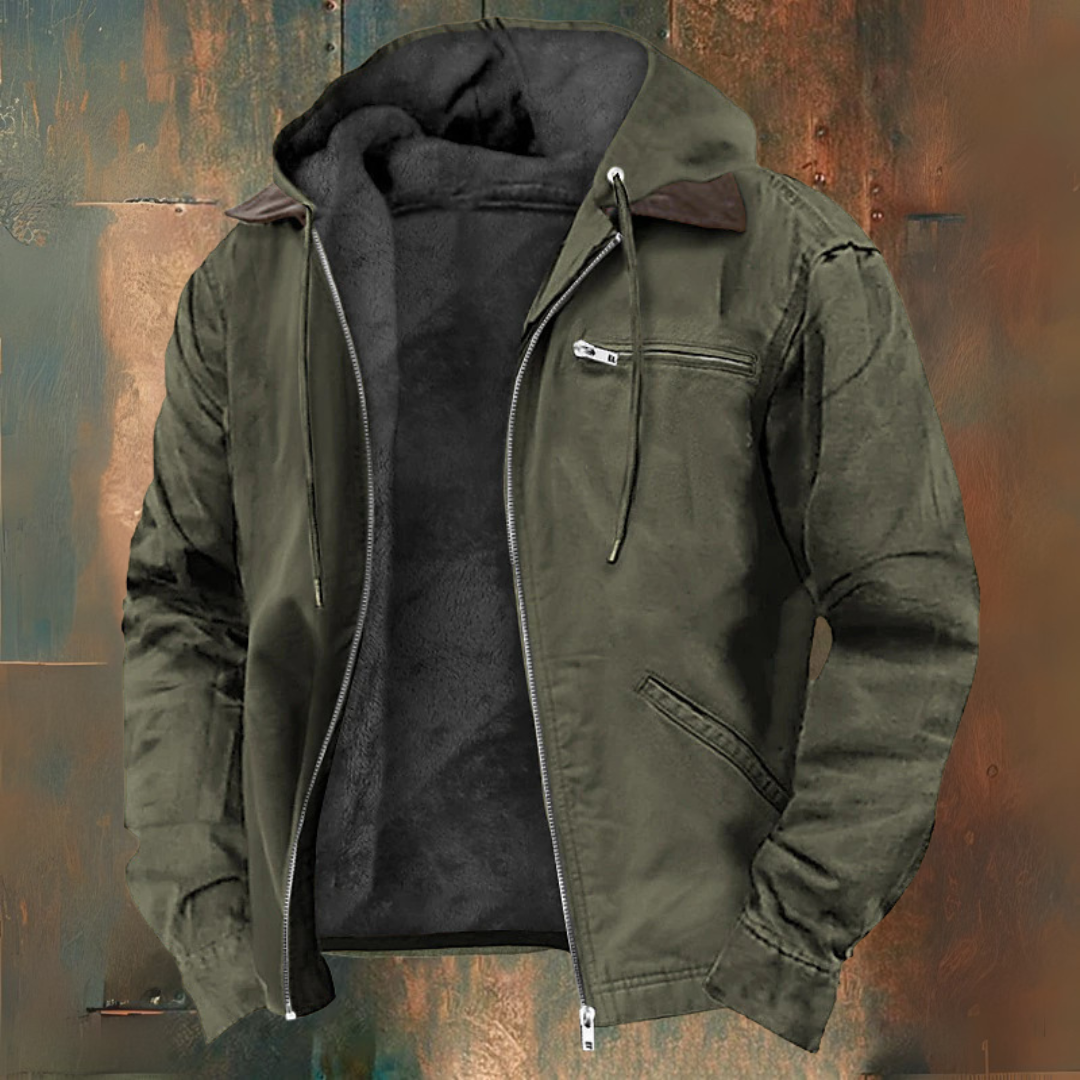 Mats™️ | Warme Jas met capuchon en rits