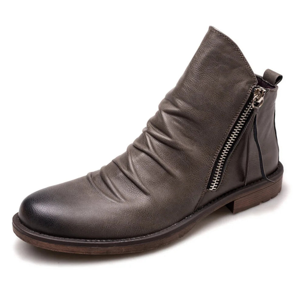 Niels™ | Luxe Leren Enkellaarzen voor Mannen