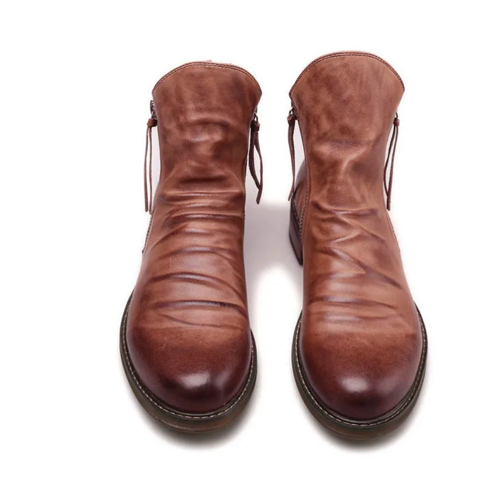 Niels™ | Luxe Leren Enkellaarzen voor Mannen