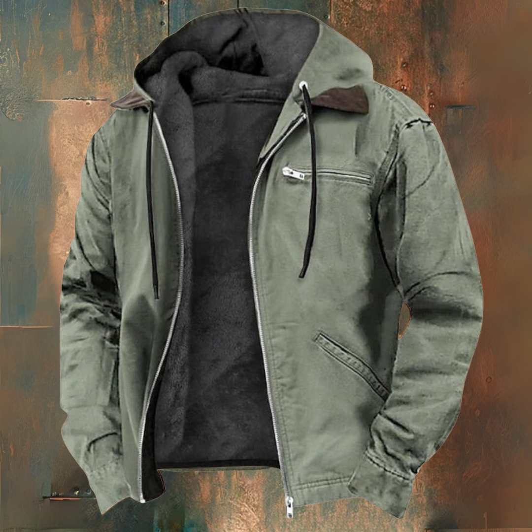 Mats™️ | Warme Jas met capuchon en rits
