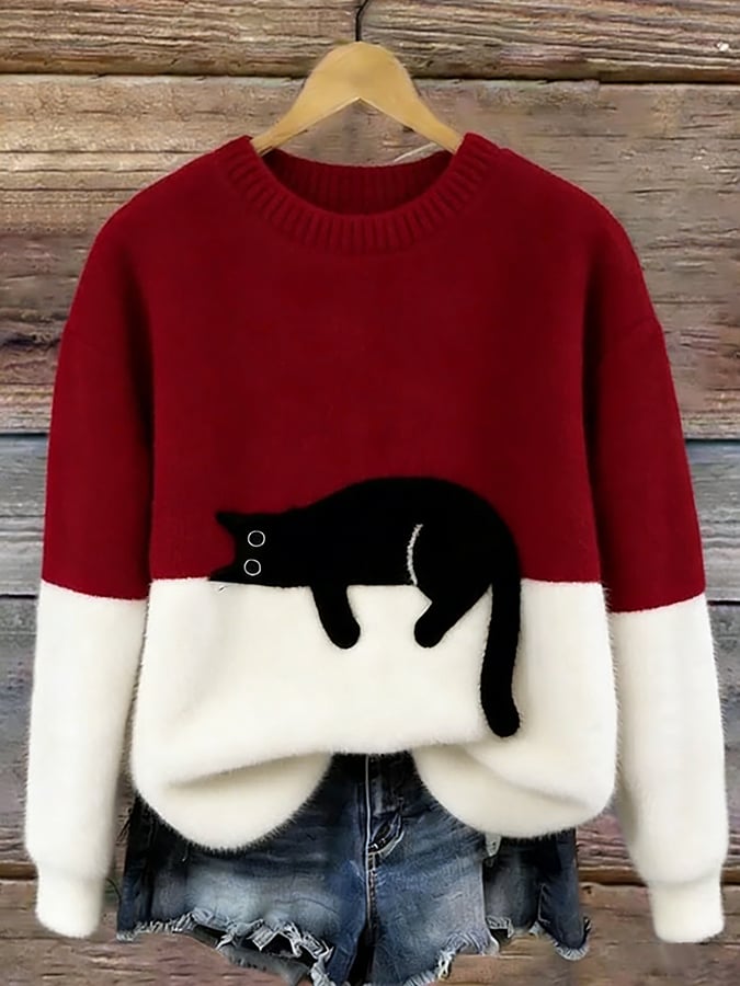 Luna™ | Dames Hoodie met Kattenprint