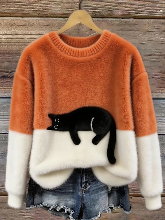 Luna™ | Dames Hoodie met Kattenprint