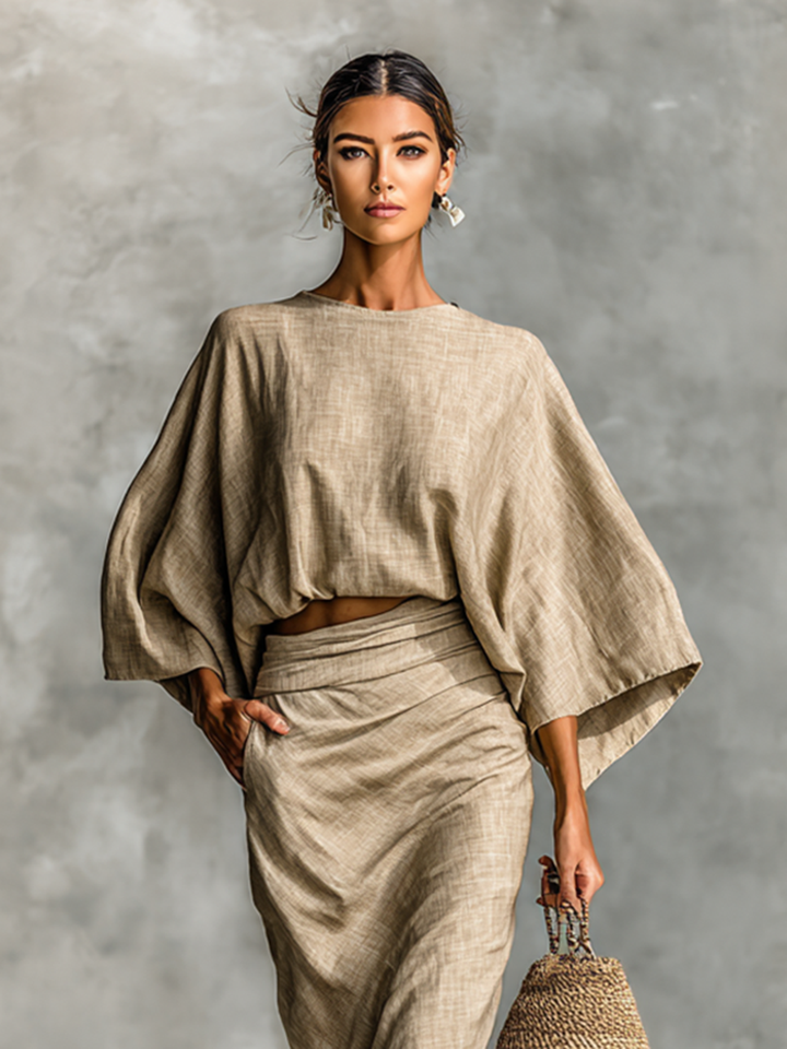 Vela™ | Linnen Luxe Tweedelige Set
