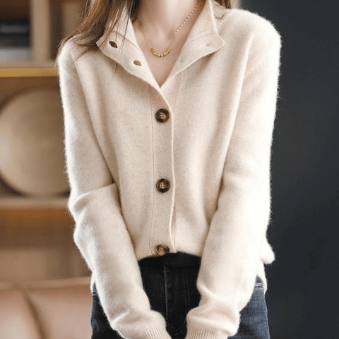 Lina™️ | Gebreid kasjmier vest