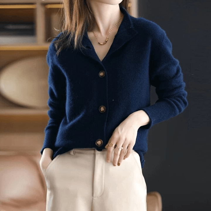 Lina™️ | Gebreid kasjmier vest