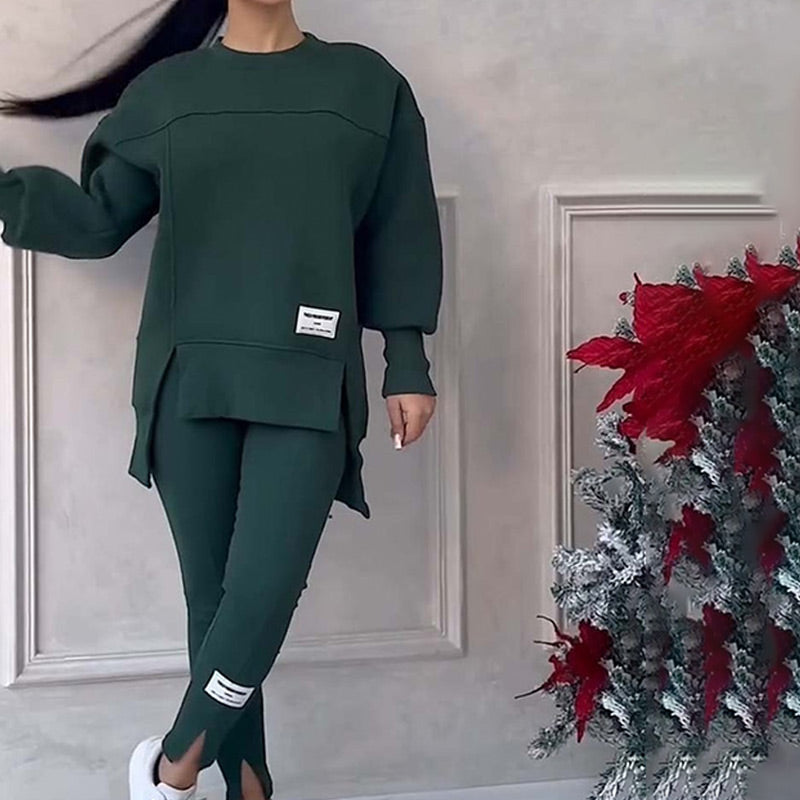 Matilda™ | Tweedelige dames set met oversized top en comfortabele legging